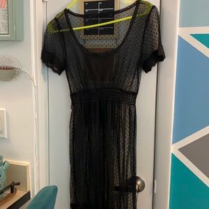 See through stretchy Cover up dress.